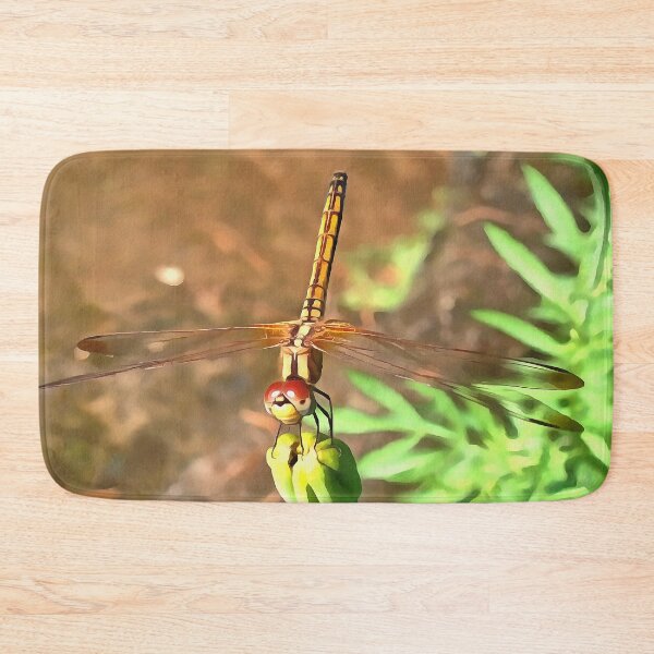 Item preview, Artistic Dragonfly Resting On A Flower Head designed and sold by taiche.