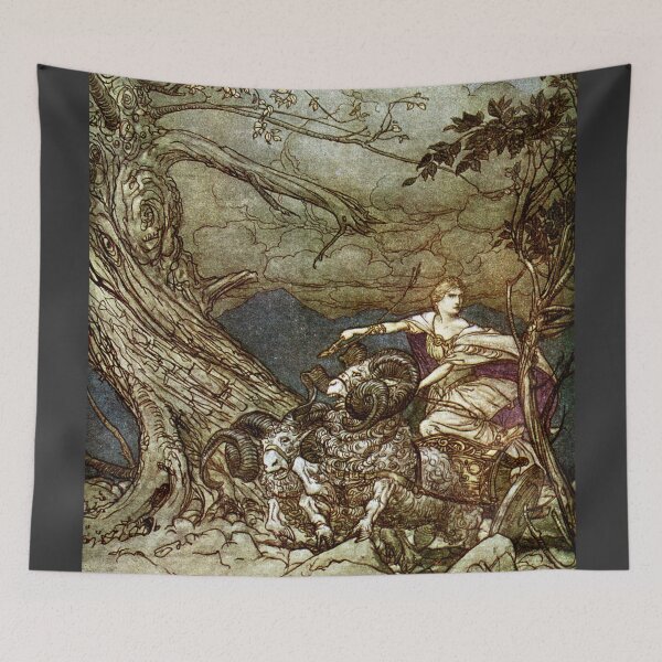 Item preview,  Fricka approaches in anger - Arthur Rackham designed and sold by Vintage Designs +.