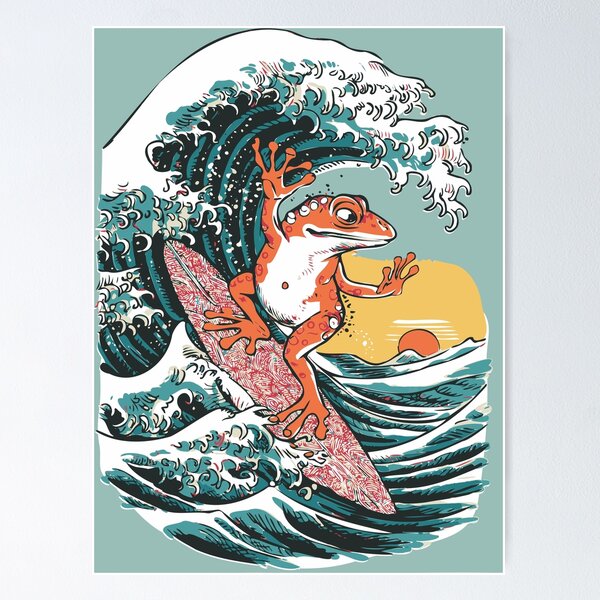 Japanese Surfing Wall Art for Sale | Redbubble