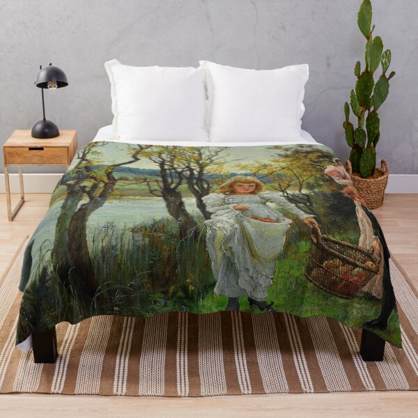Item preview, Victorian family gathering fruit Beautiful vintage art designed and sold by Vintage Designs +.