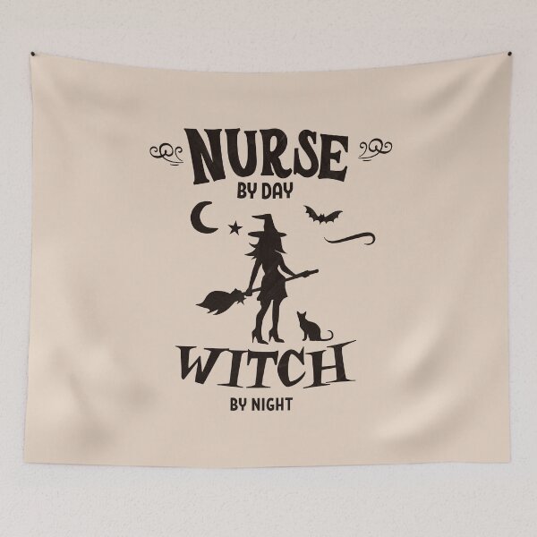 Item preview, Nurse By Day Witch By Night, Halloween Nurse Design designed and sold by CrazyInk23.
