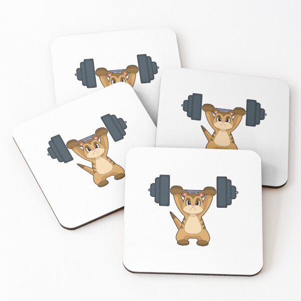 Item preview, Meerkat Bodybuilder Dumbbell Bodybuilding designed and sold by Snabdesign84.