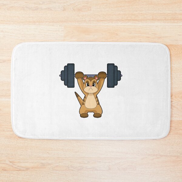 Item preview, Meerkat Bodybuilder Dumbbell Bodybuilding designed and sold by Snabdesign84.