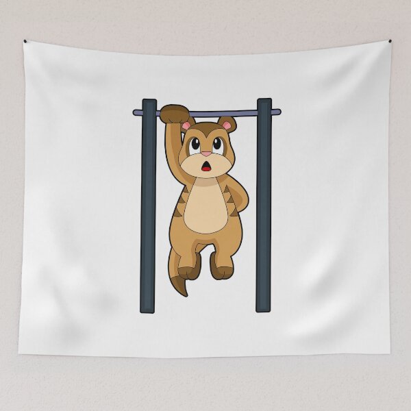 Item preview, Meerkat Bodybuilder Pull ups Bodybuilding designed and sold by Snabdesign84.