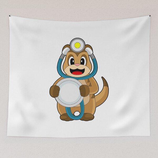 Item preview, Meerkat Doctor Stethoscope designed and sold by Snabdesign84.