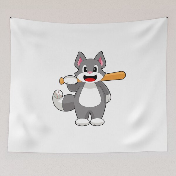 Item preview, Cat Baseball Baseball bat designed and sold by Snabdesign84.