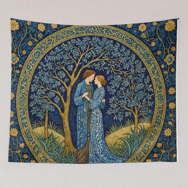 Item preview, Blue Willow Couple designed and sold by SoniaSarkali.
