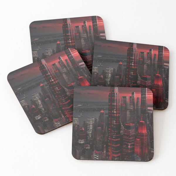 Item preview, Lower Manhattan in Red designed and sold by SublimeMusings.