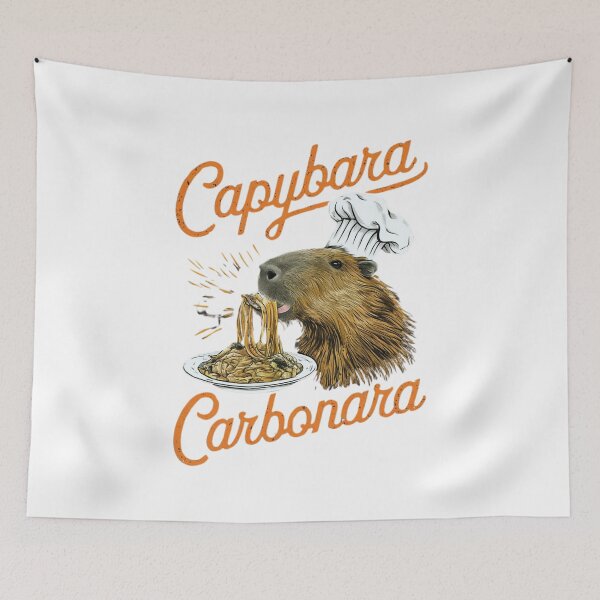 Item preview, Capybara Carbonara  designed and sold by MichalWeider.