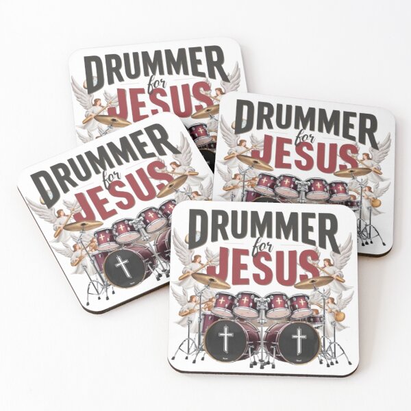 Item preview, "DRUMMER FOR JESUS " CHRISTIAN DRUMMER  designed and sold by Obinne.