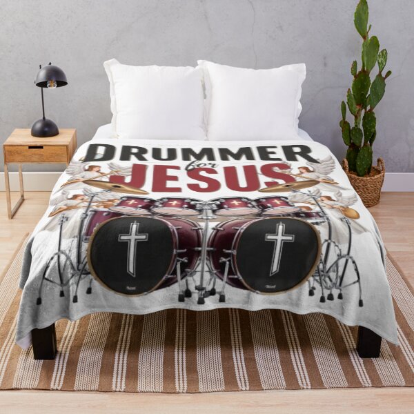 Item preview, "DRUMMER FOR JESUS " CHRISTIAN DRUMMER designed and sold by Obinne.