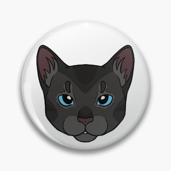 Item preview, Cinderpelt cinderheart sticker, black dark gray cat designed and sold by jirrem.