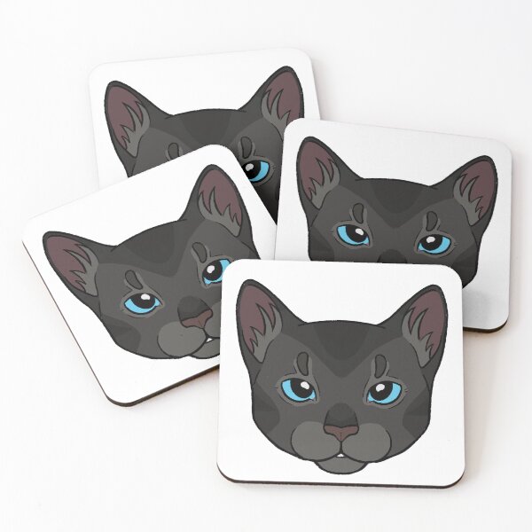 Item preview, Cinderpelt cinderheart sticker, black dark gray cat designed and sold by jirrem.