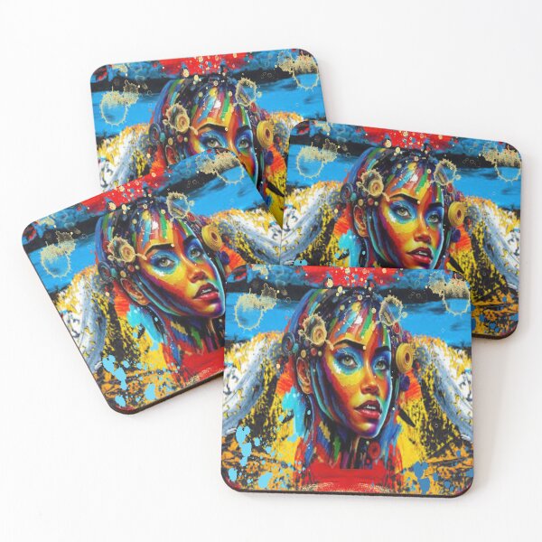 Item preview, Be Beautiful Be You ,  Bohemian design, Abstraction, bold colorful abstract playful design inspired by nature designed and sold by Adri Barnard.