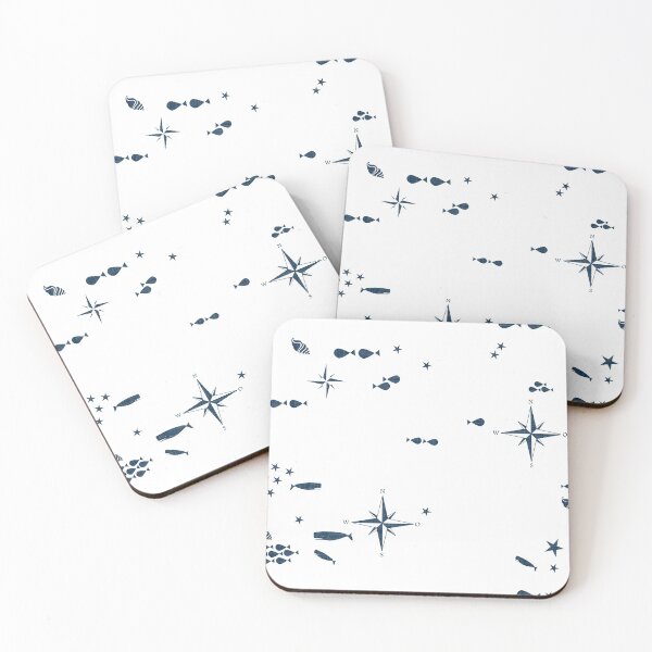 Item preview, Nautical pattern whale and wind rose #homedecor designed and sold by susycosta.