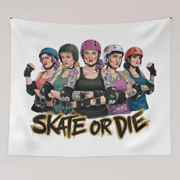 Item preview, Skate or Die! designed and sold by Angry Swan Designs.