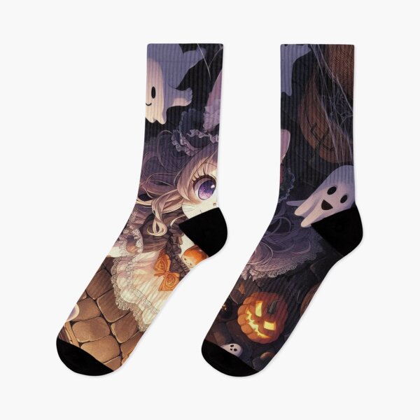 Item preview, Halloween Characters with spooky decorations, cats, pumpkins and ghost by SGVisionary designed and sold by SGVisionary.