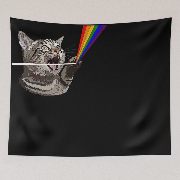 Item preview, Funny Cat Rainbow Physics Science designed and sold by Just-Arts-4U.