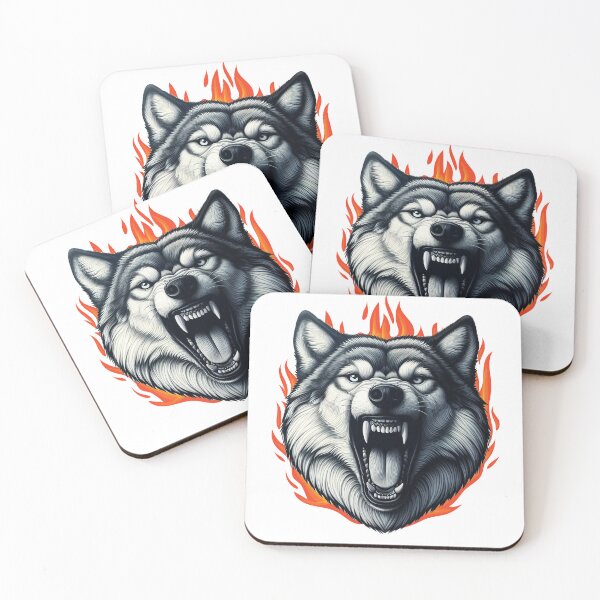 Item preview, Powerful Wolf Art - Fierce and Majestic Animal Design designed and sold by tarzbol.