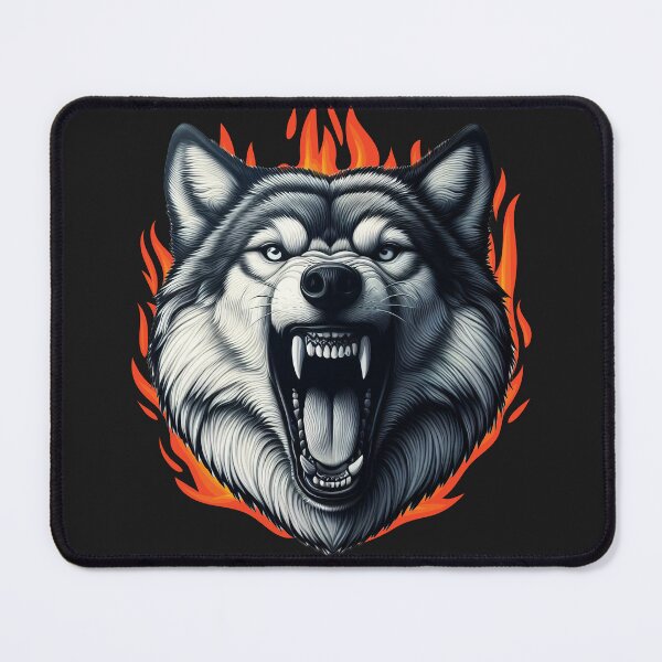 Item preview, Powerful Wolf Art - Fierce and Majestic Animal Design designed and sold by tarzbol.