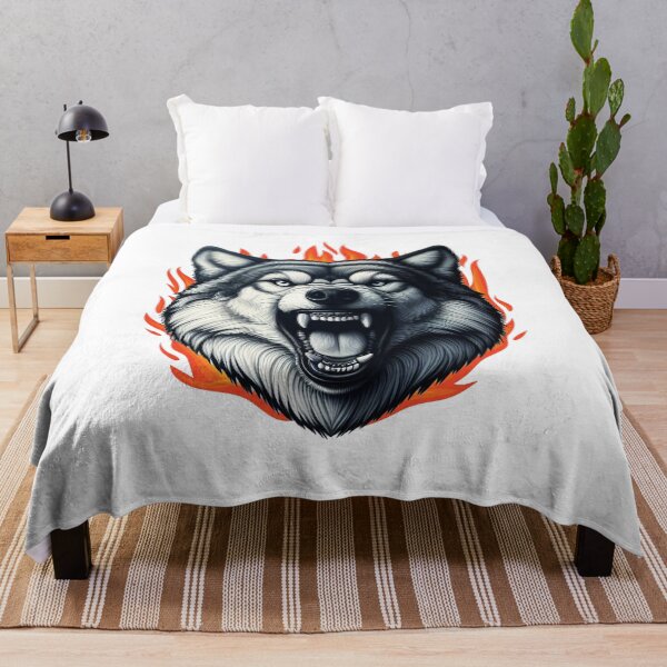 Item preview, Powerful Wolf Art - Fierce and Majestic Animal Design designed and sold by tarzbol.
