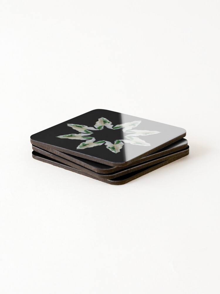 Thumbnail 4 of 5, Coasters (Set of 4), leaf star designed and sold by RomeoAzahar.