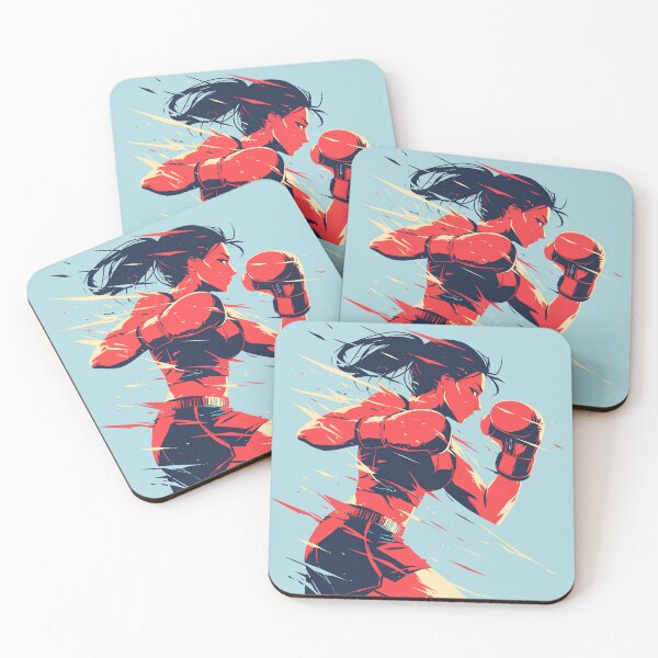 Item preview, Minimalist Dynamic Female Boxer designed and sold by Windy-market.