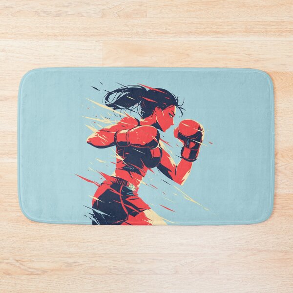 Item preview, Minimalist Dynamic Female Boxer designed and sold by Windy-market.