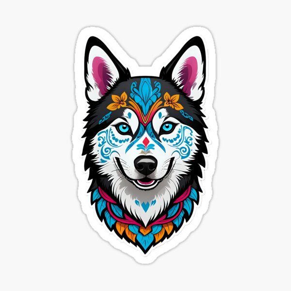 Item preview, Husky Tag der Toten Themenkunst designed and sold by VISUALDYES1.