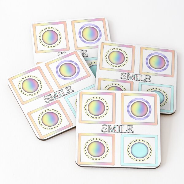 Item preview,  Smile positively  - Geometric figures - square and circle designed and sold by NB-Artmagic.