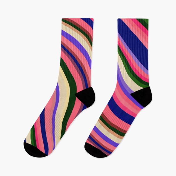 Item preview, Pink Wavy Curved Stripes designed and sold by Bunmigraphics .
