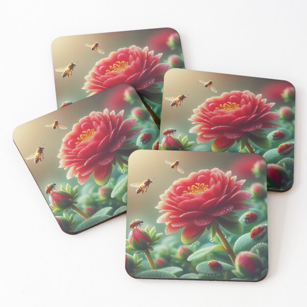 Item preview, Rain dance of insects on the purslane designed and sold by FotoworldEdel.