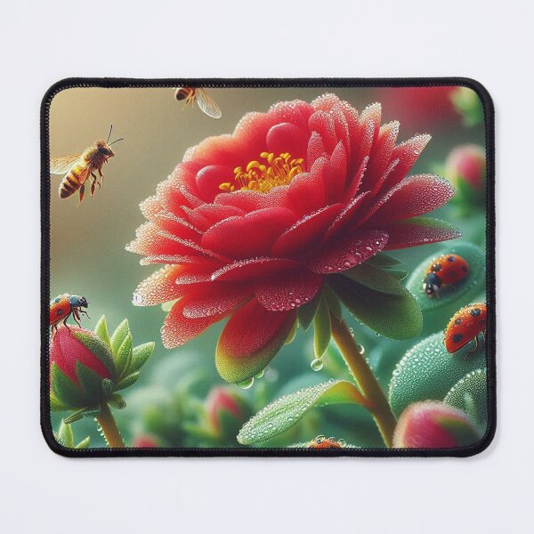 Item preview, Rain dance of insects on the purslane designed and sold by FotoworldEdel.