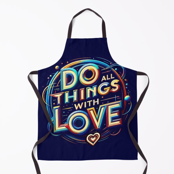 Item preview, Do All Things with Love, typography designed and sold by maxmaj.