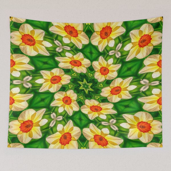 Item preview, Easter Bell Flowers Pattern designed and sold by Patternflower.