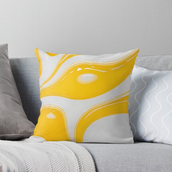 Item preview, Liquid Abstract In Yellow And White designed and sold by SeamPix.