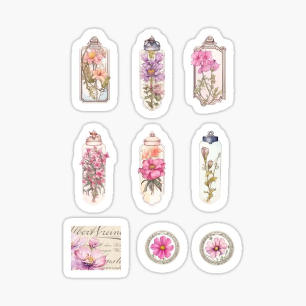 Item preview, Flower Specimen Aesthetic - Set of 9 designed and sold by SecretHelper.