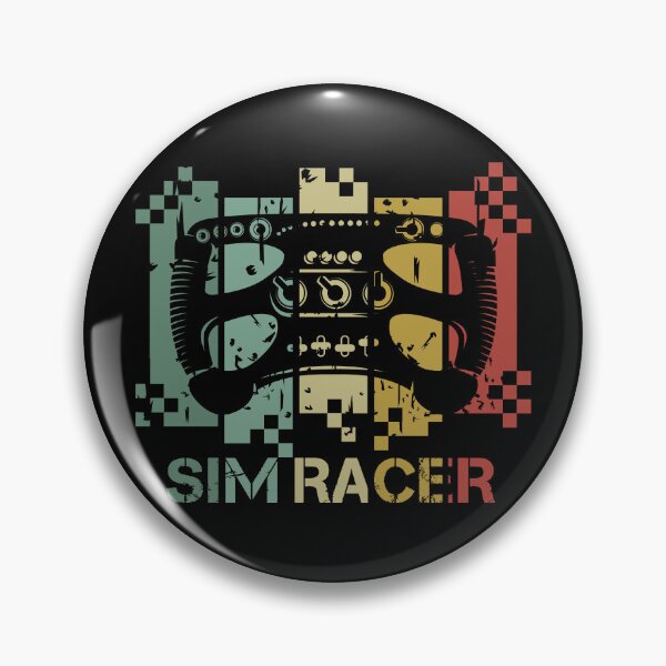 Item preview, Steering wheel retro sim racer gaming racing vintage gamer simracing Logo designed and sold by AndreMi.