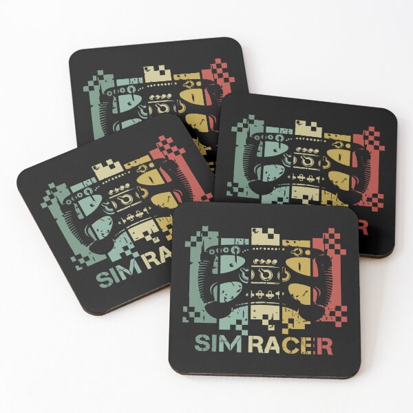 Item preview, Steering wheel retro sim racer gaming racing vintage gamer simracing Logo designed and sold by AndreMi.