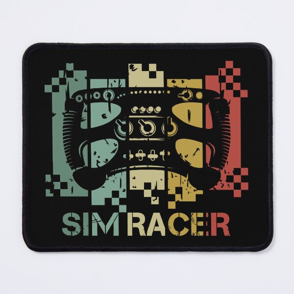 Item preview, Steering wheel retro sim racer gaming racing vintage gamer simracing Logo designed and sold by AndreMi.