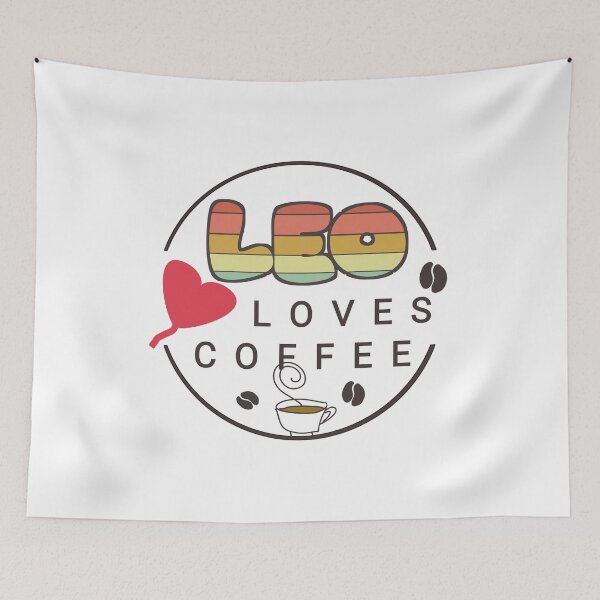 Item preview, Leo loves coffee designed and sold by vibeno1.