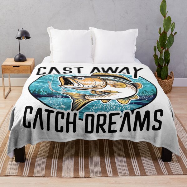 Item preview, Cast Away, Catch Dreams: Unleash Your Inner Angler designed and sold by SplashTastic.