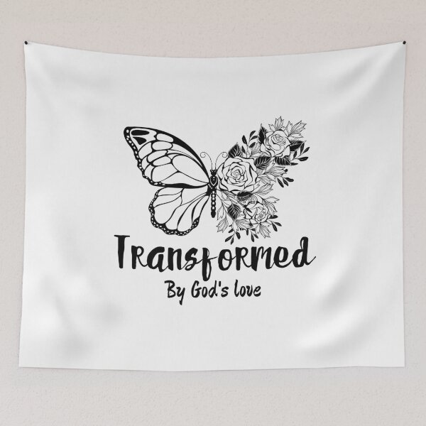 Item preview, Transformed By God's Love,Men's Bible Verse ,Women's Christian Gospel Quotes, Inspirational Christian Woman Design designed and sold by mattlee20.
