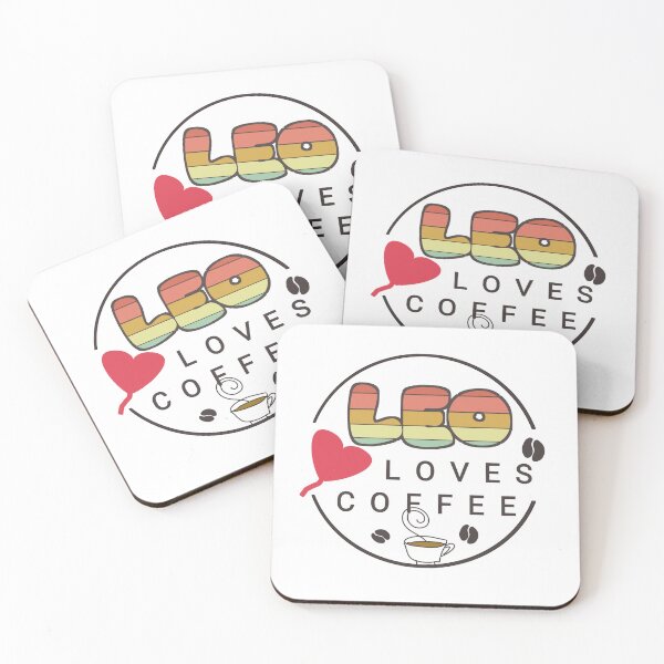 Item preview, Leo loves coffee designed and sold by vibeno1.