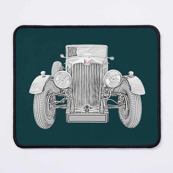 Item preview, Lea-Francis 1950s British classic car monochrome designed and sold by soitwouldseem.