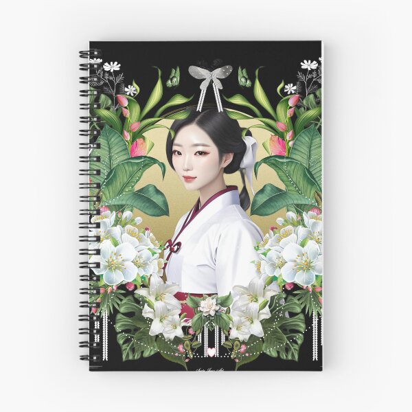 Item preview, Floral Korean design designed and sold by Sonia Jones Art.