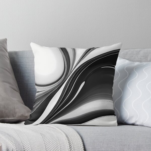 Item preview, Liquid Abstract In Black And White designed and sold by SeamPix.
