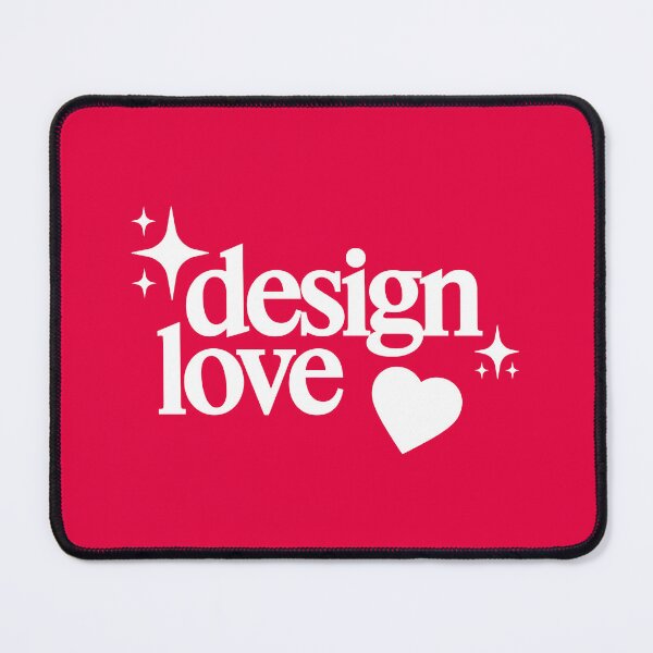 Artikelvorschau, (pink) design love - UX Designer | Produktdesigner | UI Designer Aufkleber entworfen und verkauft von PoshPixel.