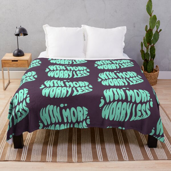 Item preview, Win More Worry Less | 60s Psy Lettering designed and sold by monkeybusiness.pt.