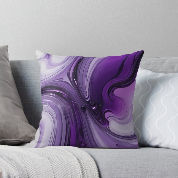 Item preview, Liquid Abstract In Purple And White designed and sold by SeamPix.